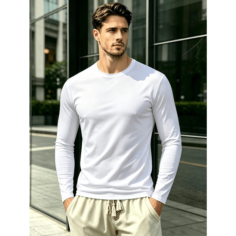 Outdoor Sports - T-shirt a maniche lunghe con scollo