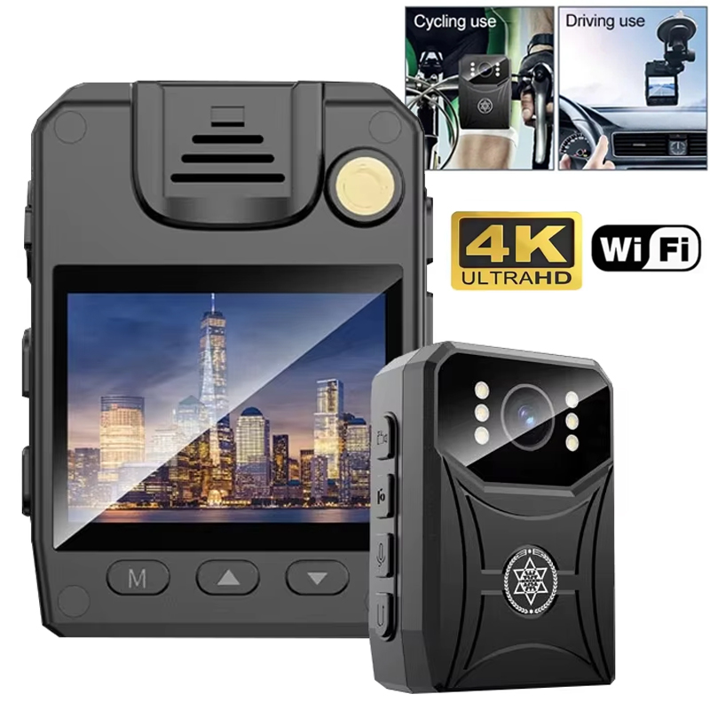Outdoor Sport Camera - Mini telecamera della polizia 4K Registratore