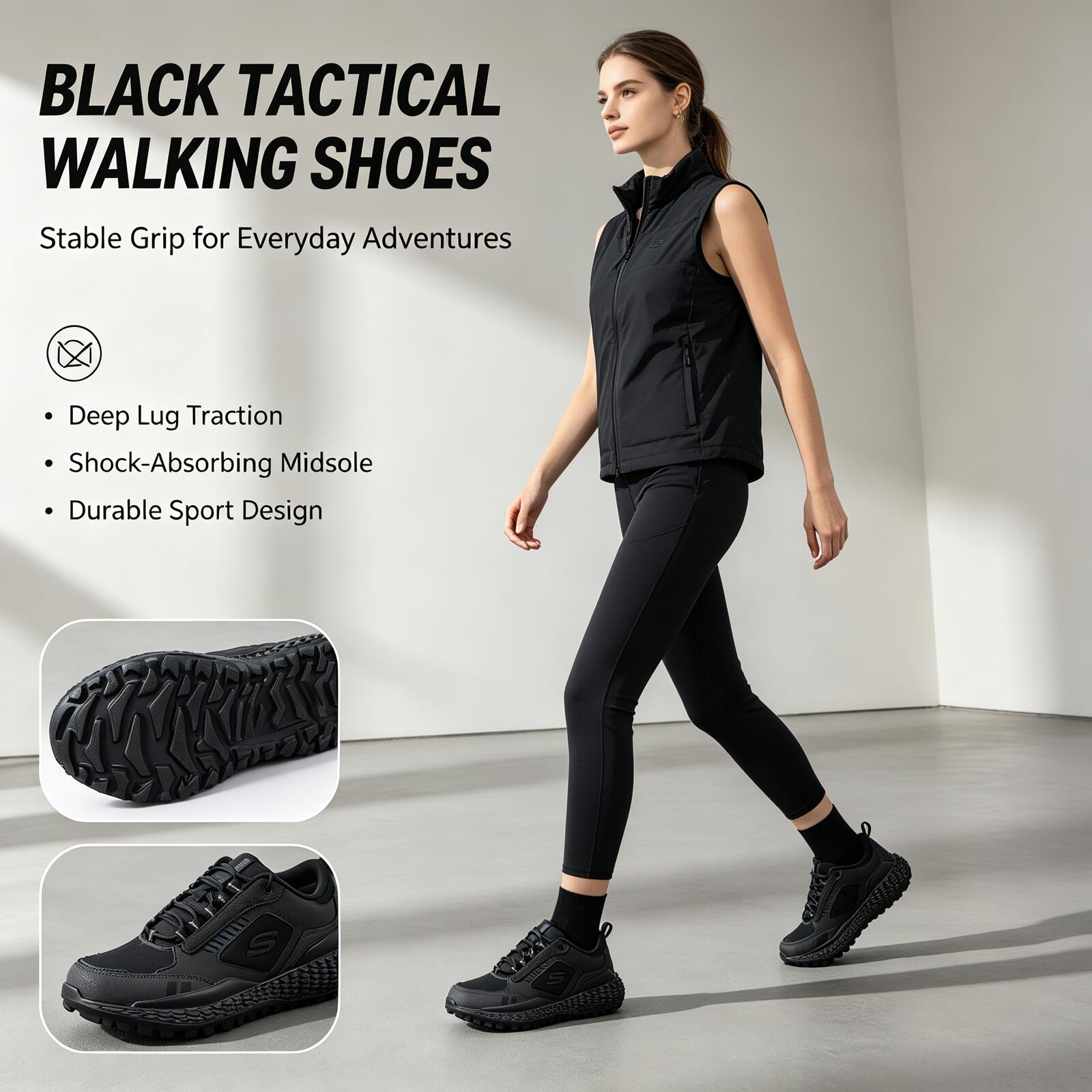Sneakers Skechers Nere All-Ter - Outdoor Sport Flooring recensione e prezzo