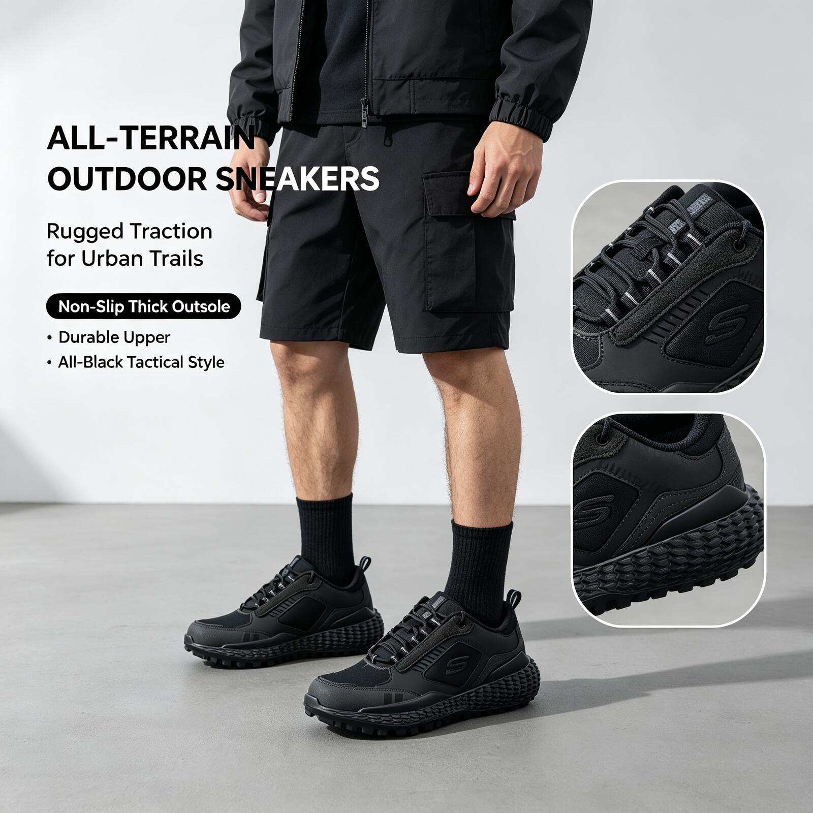 Sneakers Skechers Nere All-Ter - Outdoor Sport Flooring recensione e prezzo