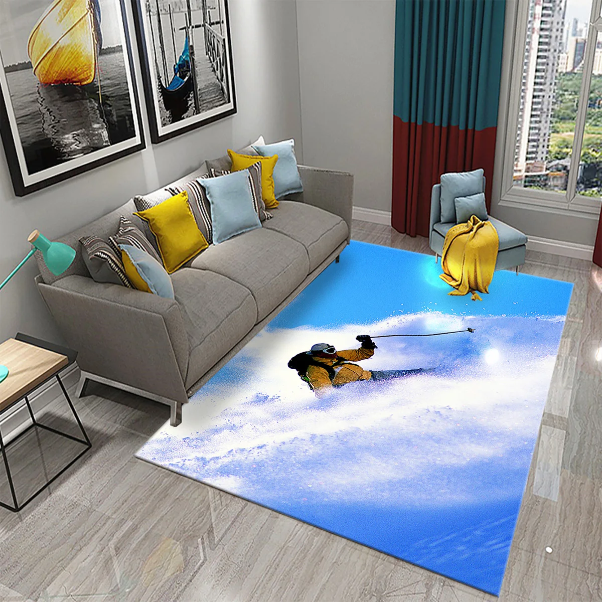 Tappeto a tema sci neve montag - Outdoor Sport Flooring recensione e prezzo
