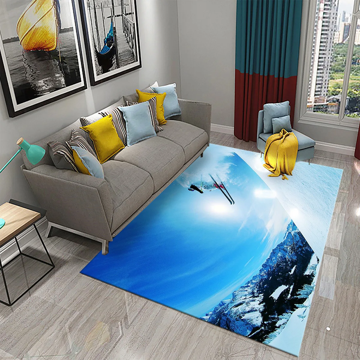 Tappeto a tema sci neve montag - Outdoor Sport Flooring recensione e prezzo