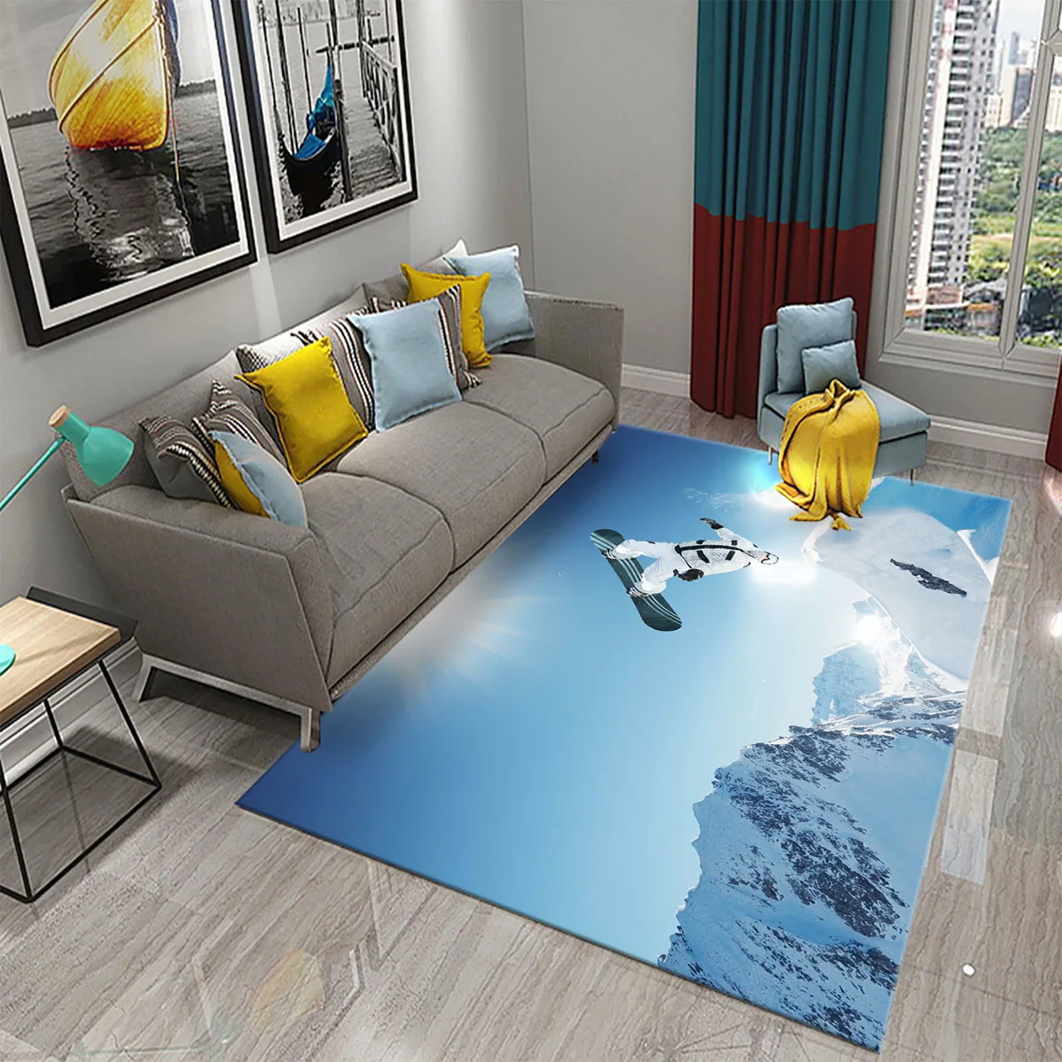 Tappeto a tema sci neve montag - Outdoor Sport Flooring recensione e prezzo