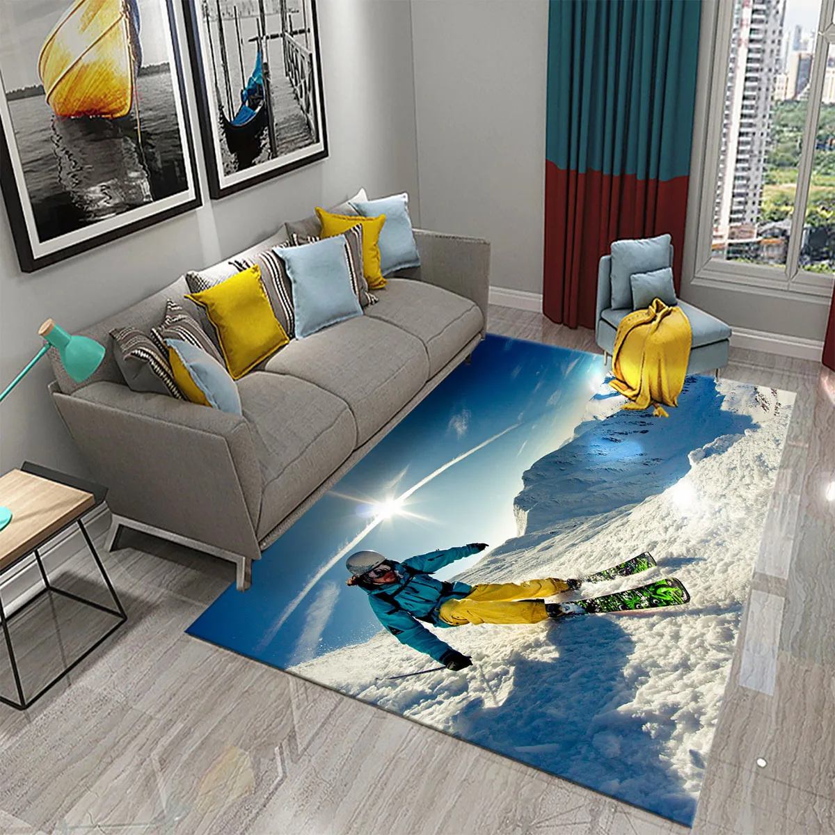 Tappeto a tema sci neve montag - Outdoor Sport Flooring recensione e prezzo